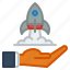 rocket, space, startup, spaceship, business 