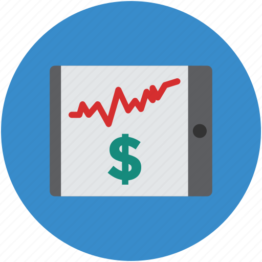 Business, concept, dollar, increasing, profit, screen, tablet icon - Download on Iconfinder