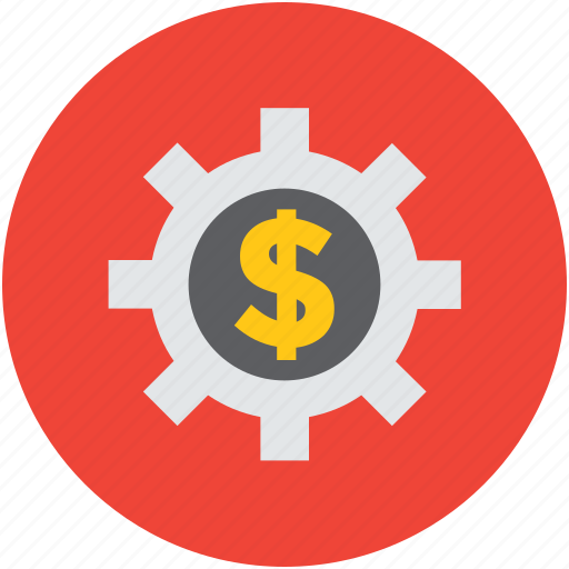 Concept, economy, gear, indication, mark, money, sign icon - Download on Iconfinder