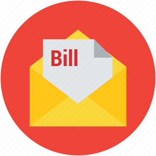 Bill, billing letter, envelope, invoice, letter, mail icon - Download on Iconfinder