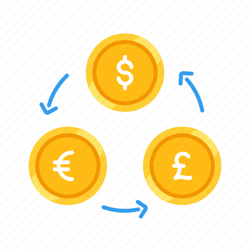 Coin, currency, dollar, euro, exchange, money, pound icon - Download on Iconfinder