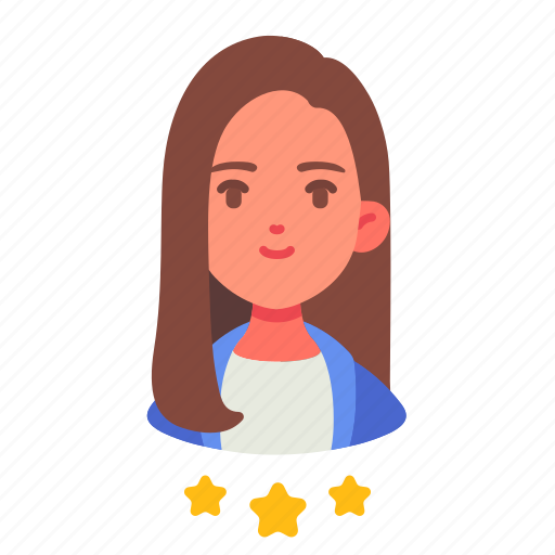Avatar, people, personnel, rating, staff, star, woman icon - Download on Iconfinder