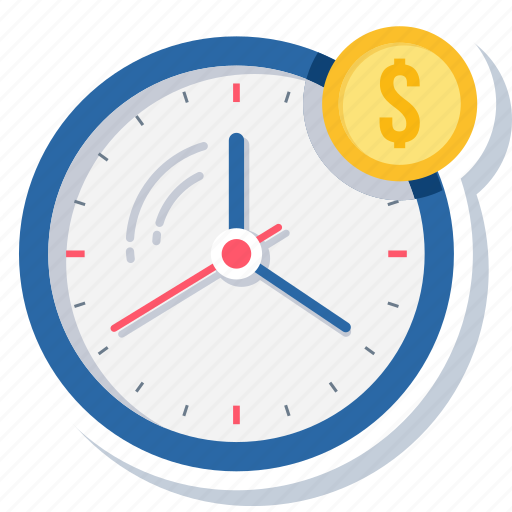 Clock, money, time, business, dollar, rate, wall clock icon - Download on Iconfinder