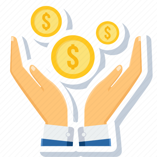 Dollar, hand, hands, cash, coin, gesture, money icon - Download on Iconfinder