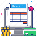 invoice, bill, payment slip, ecommerce, bill payment