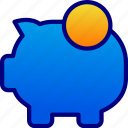 coins, money, pigs, save