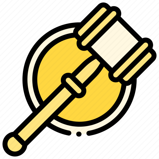 Auction, hammer, justice, law icon - Download on Iconfinder