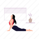girl, fitnessyoga, exercise, position
