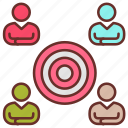 target, group, audience, focus, action, teams, intended, users, band, victim, market, targeted, public, planned, mass, aimed, category