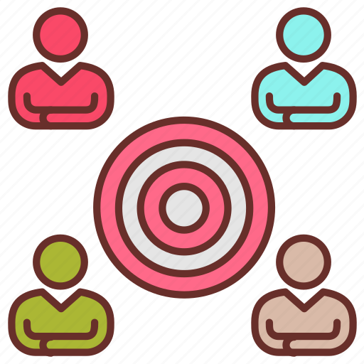 Target, group, audience, focus, action, teams, intended icon - Download on Iconfinder