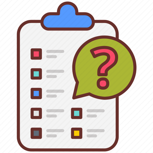 Questionnaire, survey, inquiry, opinion, poll, quiz, census icon - Download on Iconfinder