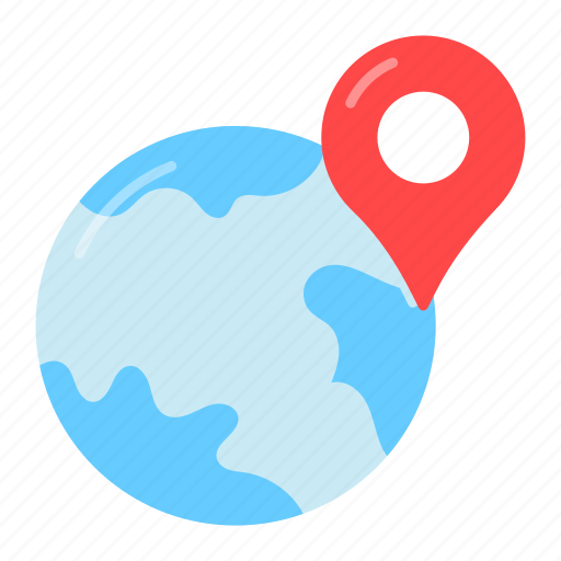 Global location, global, pin, navigation, location, online, gps icon - Download on Iconfinder