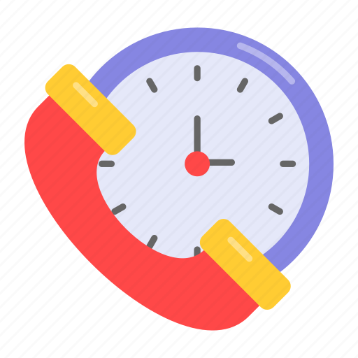 Call, time, duration, phone, clock, timepiece, period icon - Download on Iconfinder