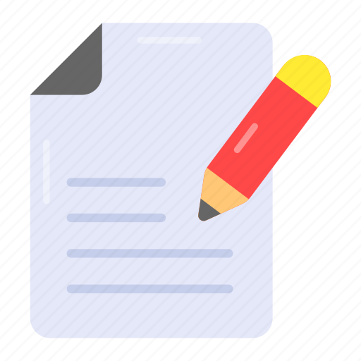 Agreement, contract, document, pager, pencil, page, writing icon - Download on Iconfinder