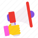 megaphone, announcement, communication