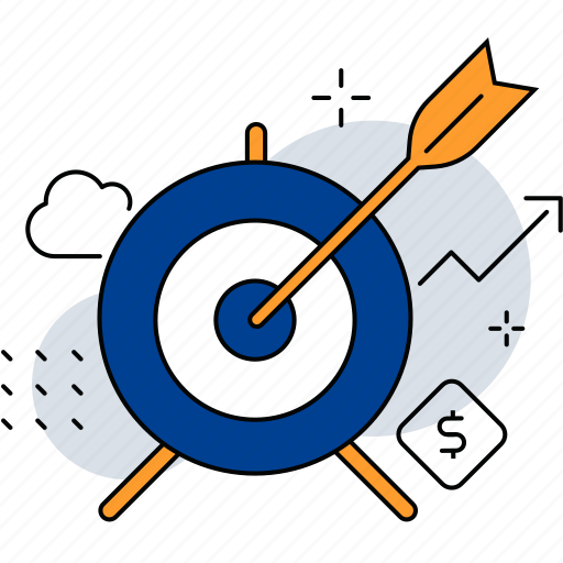 Goals, target, business goal, finance goal, aim, focus, arrow icon - Download on Iconfinder