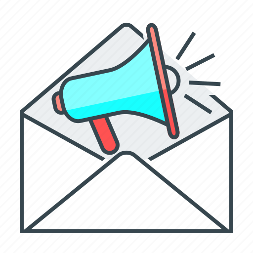 Mail, marketing, marketing e-mail, e-mail, envelope, mouthpiece icon - Download on Iconfinder