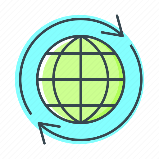 Commodity circulation, global, globe, international economics, network icon - Download on Iconfinder