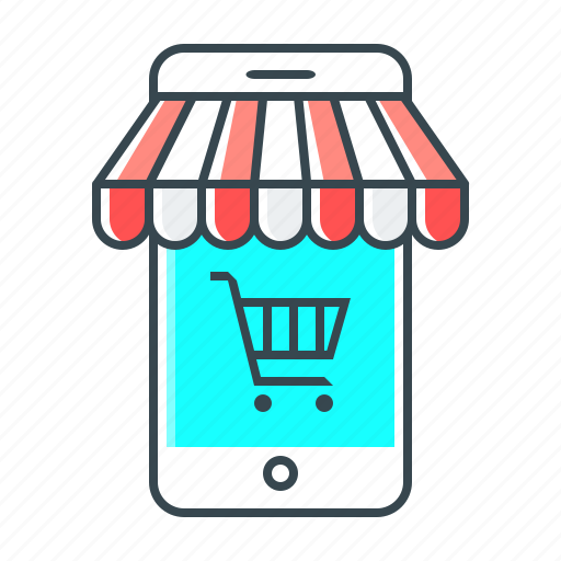 Mobile, mobile shop, shop, advertising, shopping, smartphone, store icon - Download on Iconfinder