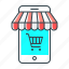 mobile, mobile shop, shop, advertising, shopping, smartphone, store 