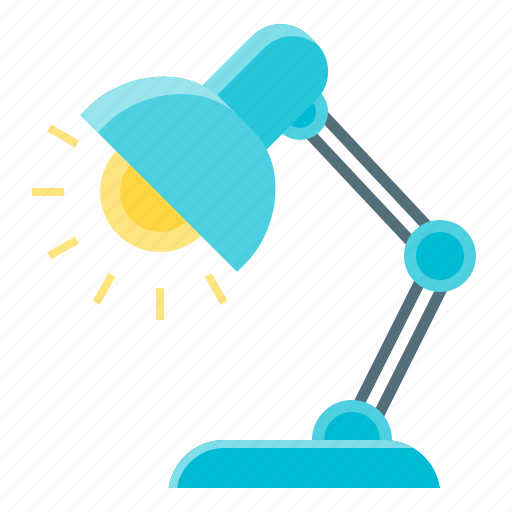Lamp, table lamp, work, light icon - Download on Iconfinder