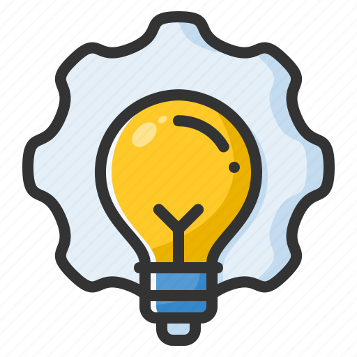 Innovation, creative, idea, bulb, solution, gear icon - Download on Iconfinder