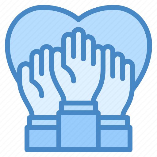 Volunteer, donation, help, charity, team, support, care icon - Download on Iconfinder