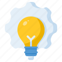 innovation, creative, idea, bulb, solution, gear