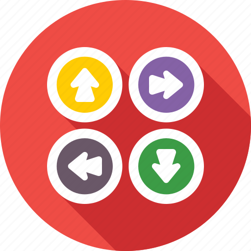 Arrows, direction, keyboard buttons, route, way icon - Download on Iconfinder
