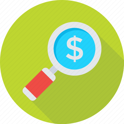 Business, dollar, magnifier, money, search money icon - Download on Iconfinder
