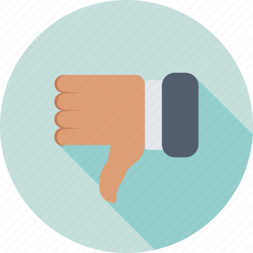 Denied, dislike, hand gesture, rejected, thumb down icon - Download on Iconfinder