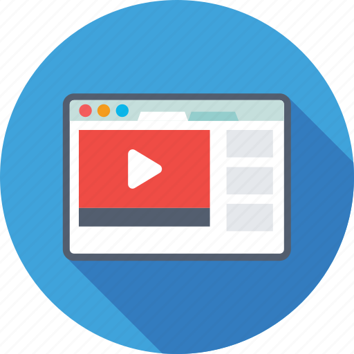 Video Video Player Web Website Blue and Red Download and Buy Now