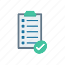 checklist, clipboard, document, task