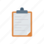 checklist, clipboard, office, paper 