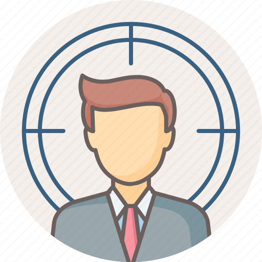 Focus, man, business, person, target, user icon - Download on Iconfinder