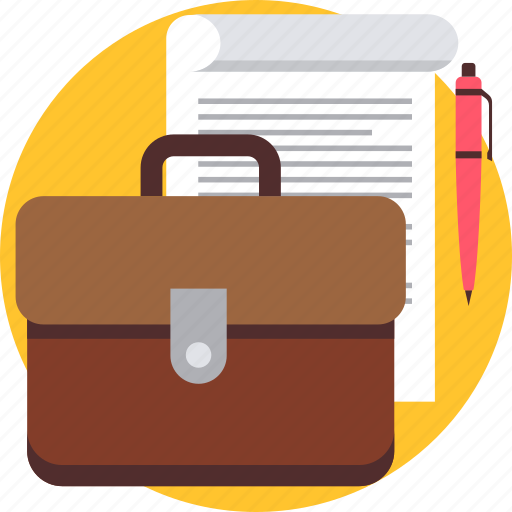 Bag, baggage, business, data, paper, profile, sheet icon - Download on Iconfinder