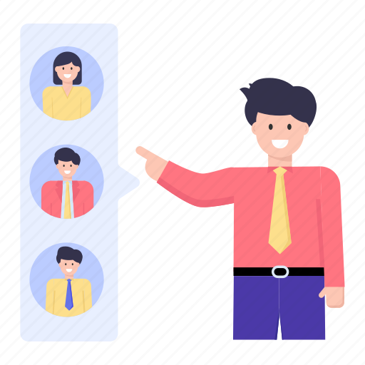 Choose employee, employee selection, candidate selection, hr selection, choose resource illustration - Download on Iconfinder