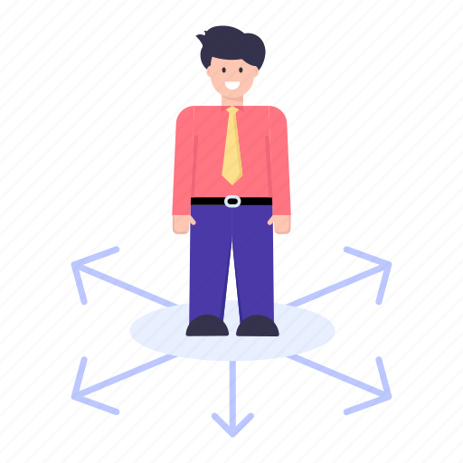 Path choices, path selection, decision making, careerways, career opportunities illustration - Download on Iconfinder