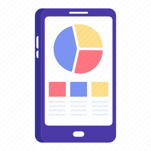 Mobile analytics, mobile infographic, mobile statistics, mobile data, online stats illustration - Download on Iconfinder