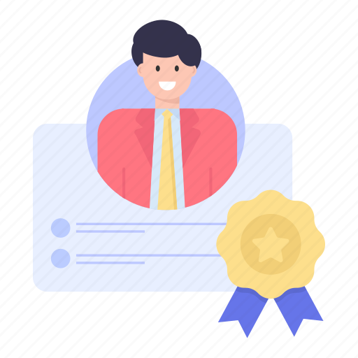 User certificate, achievement certificate, diploma, deed, degree illustration - Download on Iconfinder