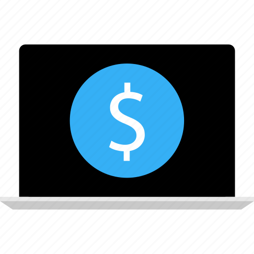 Business, data, dollar, laptop, money, online, sign icon - Download on Iconfinder