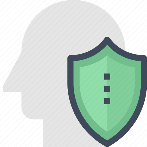 Head, human, insurance, mind, protection, shield, thinking icon - Download on Iconfinder