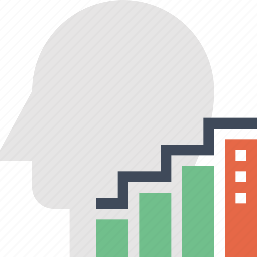 Chart, growth, head, human, mind, success, thinking icon - Download on Iconfinder
