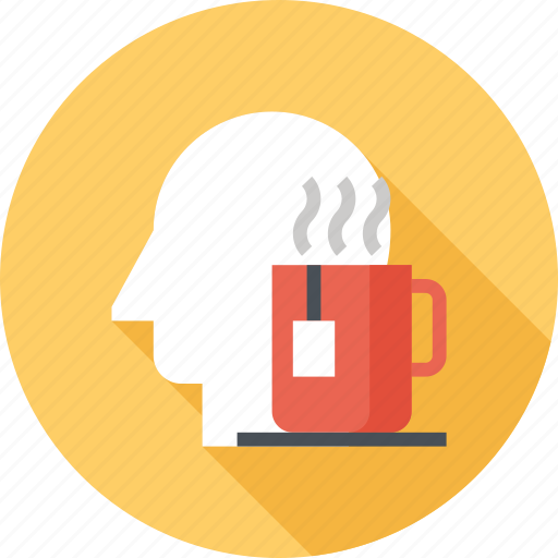Coffee, head, human, leisure, mind, relax, thinking icon - Download on Iconfinder