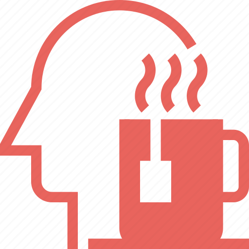 Coffee, head, human, leisure, mind, relax, thinking icon - Download on Iconfinder
