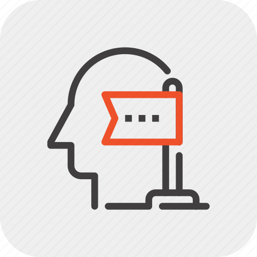 Flag, head, human, mind, success, thinking, win icon - Download on Iconfinder