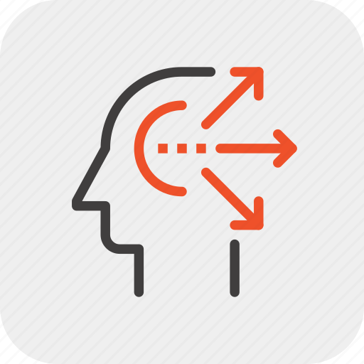 Arrow, direction, head, human, idea, mind, thinking icon - Download on Iconfinder
