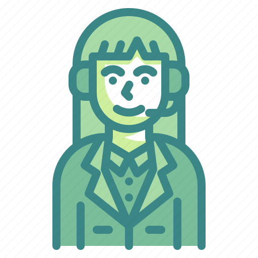 Call, center, woman, service, avatar icon - Download on Iconfinder