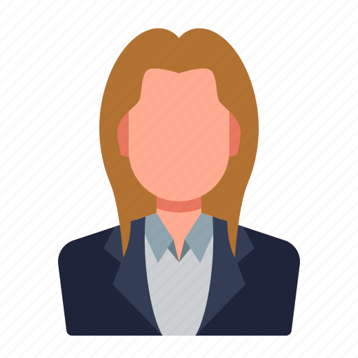Avatar, people, business, businesswoman, woman, female, long hair icon - Download on Iconfinder