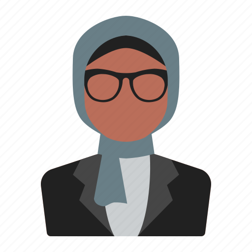 Avatar, people, woman, female, hijab, moslem, glasses icon - Download on Iconfinder